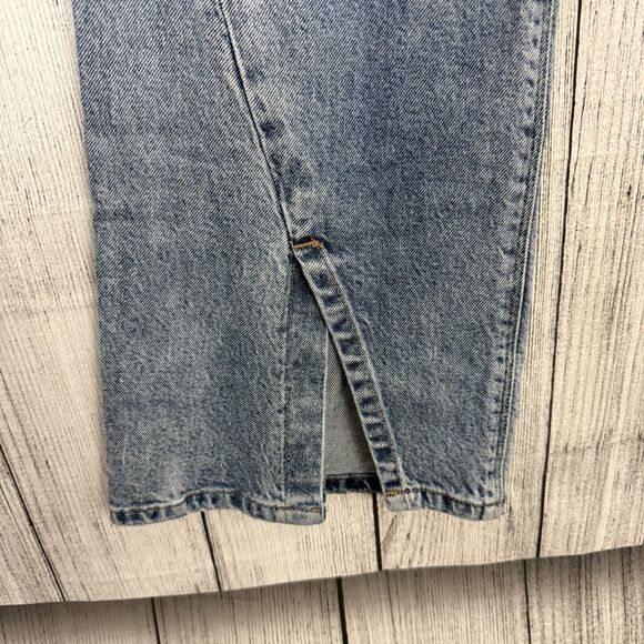 American Eagle Women's Size 12 Blue Curvy 90's Bootcut Denim Jeans Y2K Retro - Picture 2 of 8